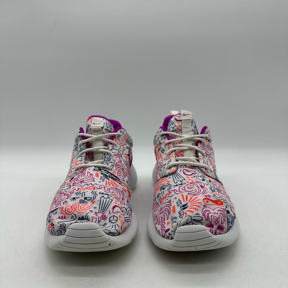 Nike 749986-168 Roshe Run‎ Womens Size 8 Purple Doodle Print Running Sneakers - Picture 7 of 10